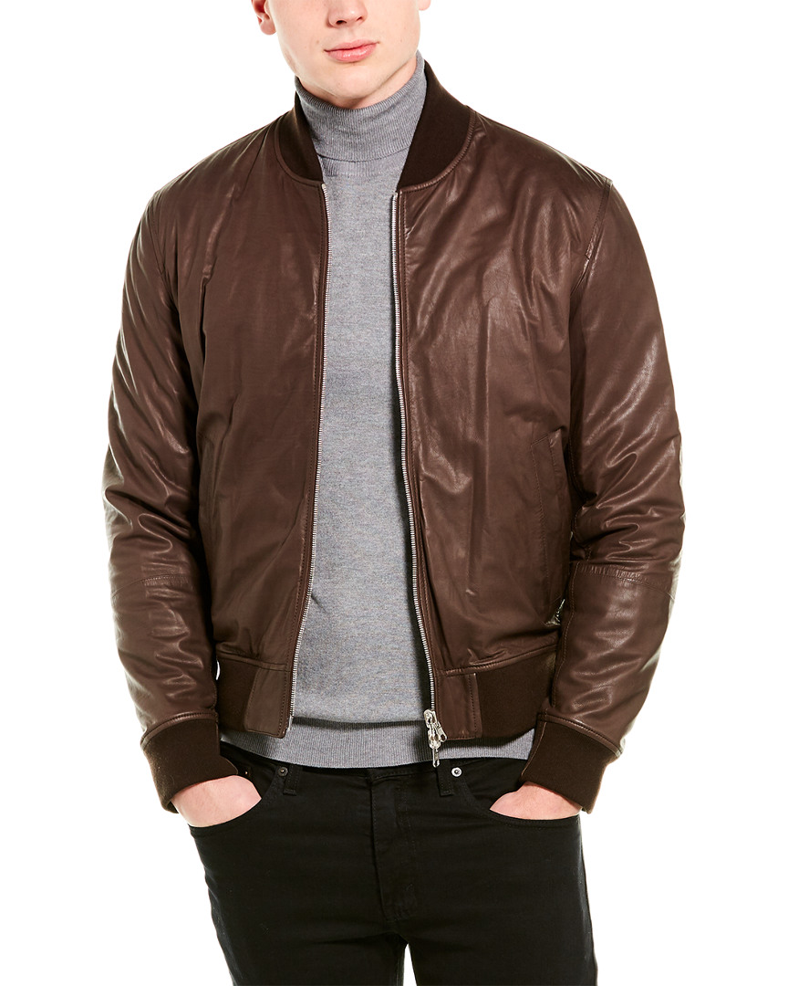 Brunello Cucinelli Reversible Leather, Cashmere & Wool Jacket Men's M ...