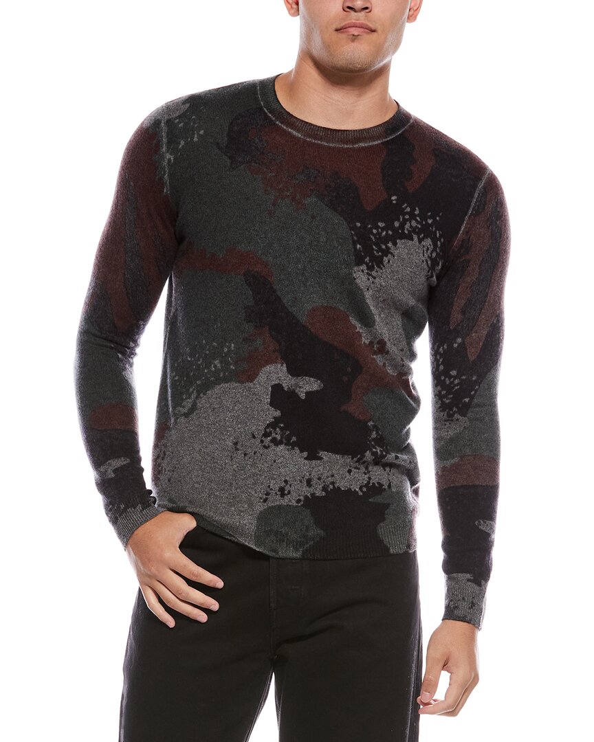 Autumn Cashmere Inked Cashmere Crewneck Sweater In Gray