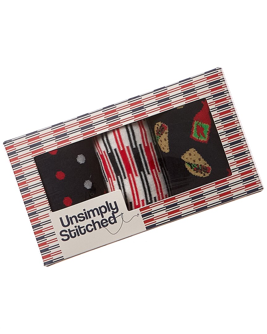 Unsimply Stitched 3pk Gift Box In Red