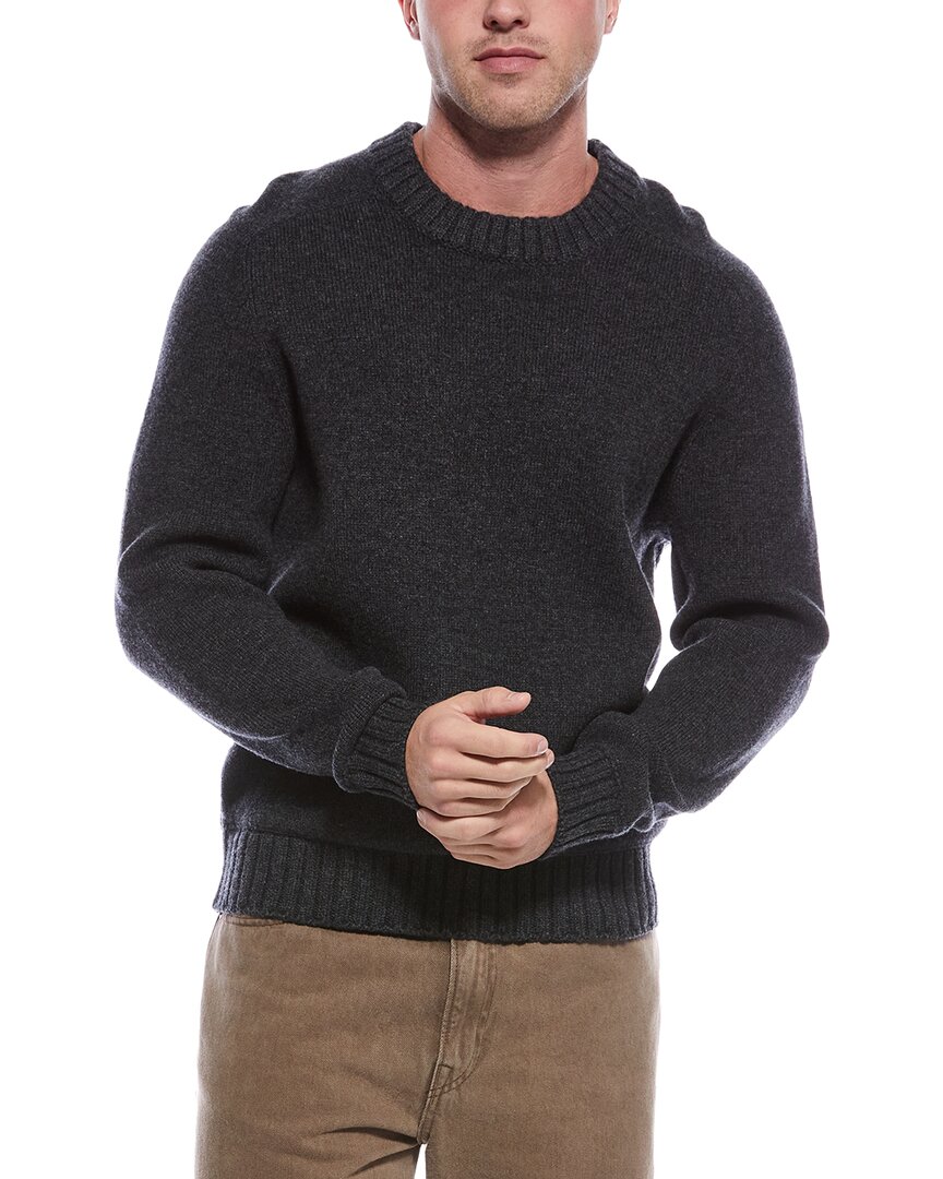Theory Heavy Wool & Cashmere-blend V-neck Sweater In Black