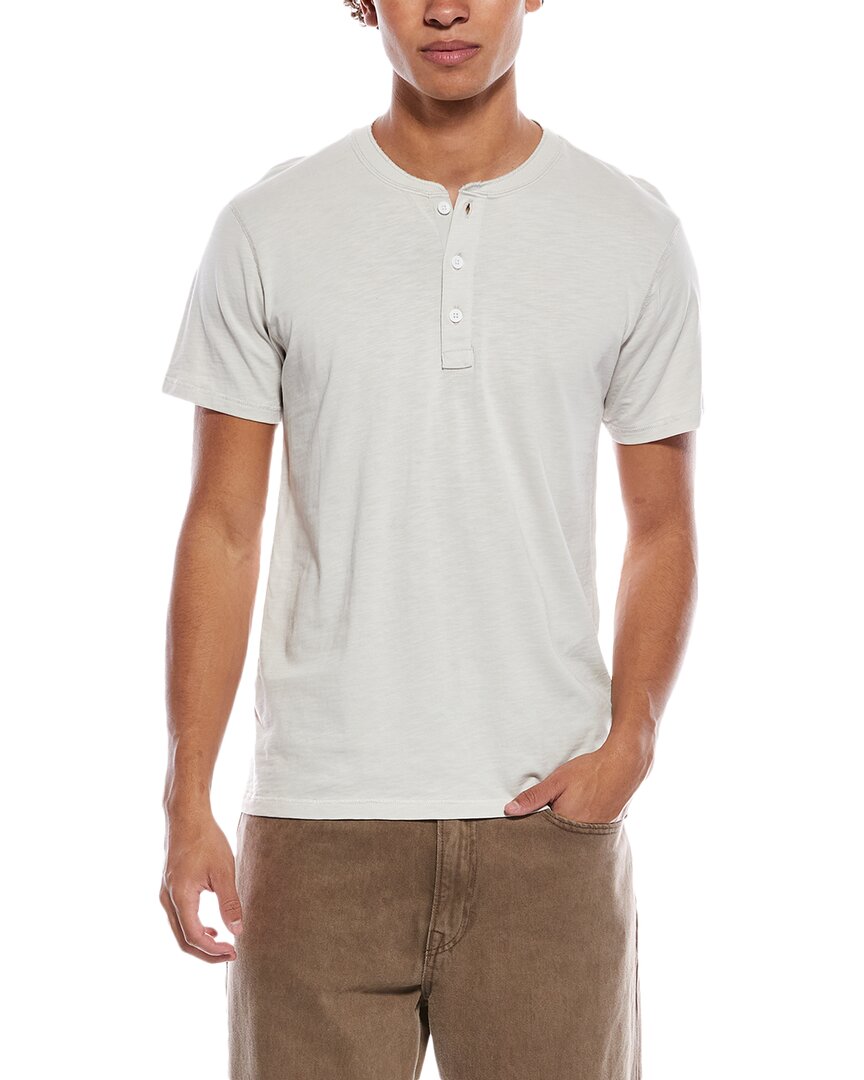 Rag & Bone Classic Short Sleeve Henley In White