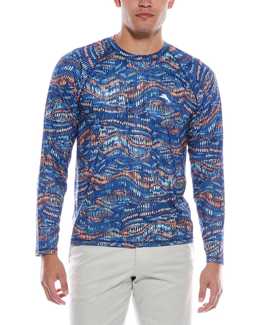 Tommy Bahama Monte Rio Geo Rashguard In Blue