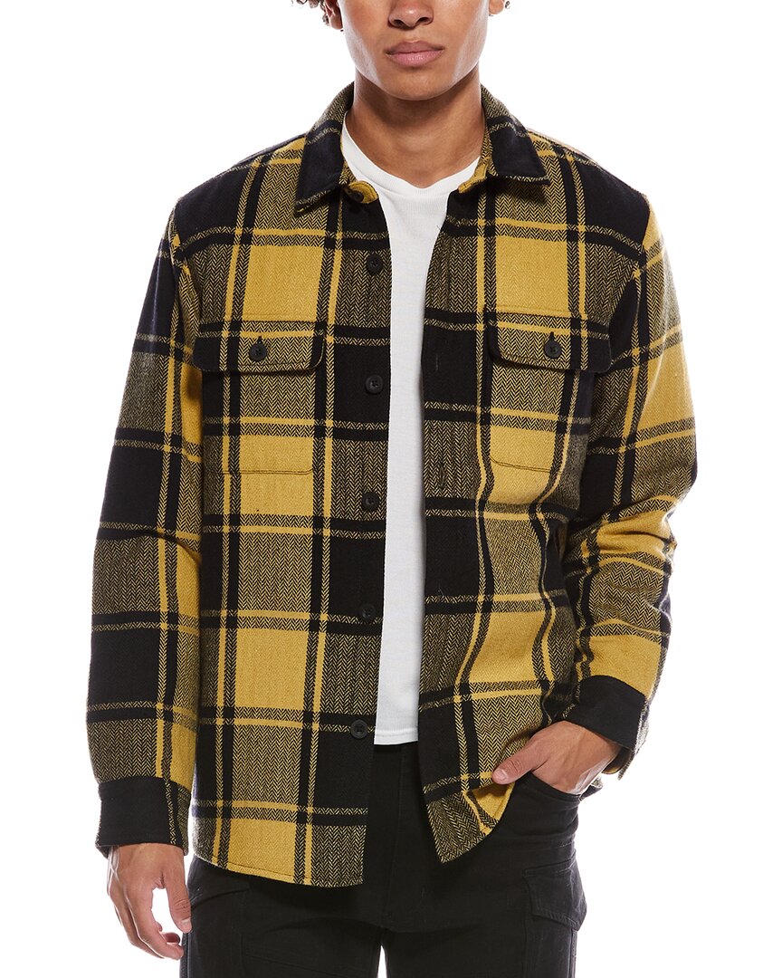 Grayers Wool-blend Shirt Jacket In Black