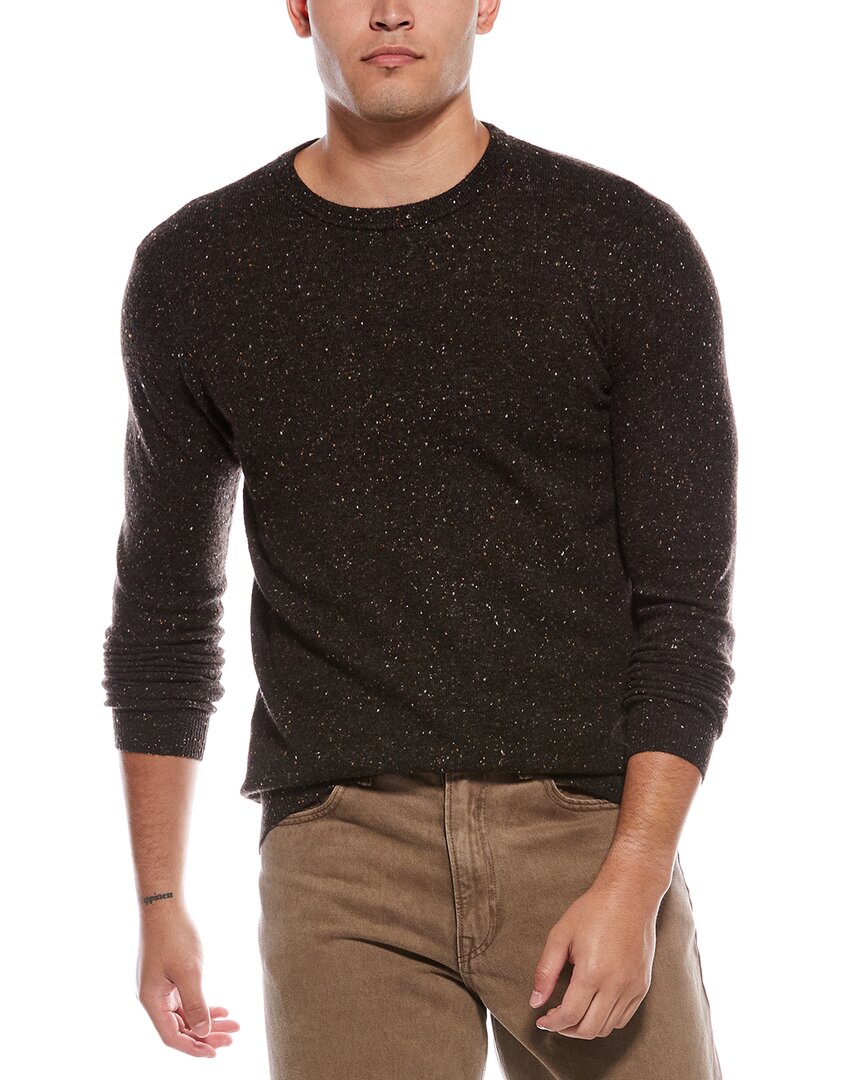 Autumn Cashmere Basic Cashmere Crewneck Sweater In Brown