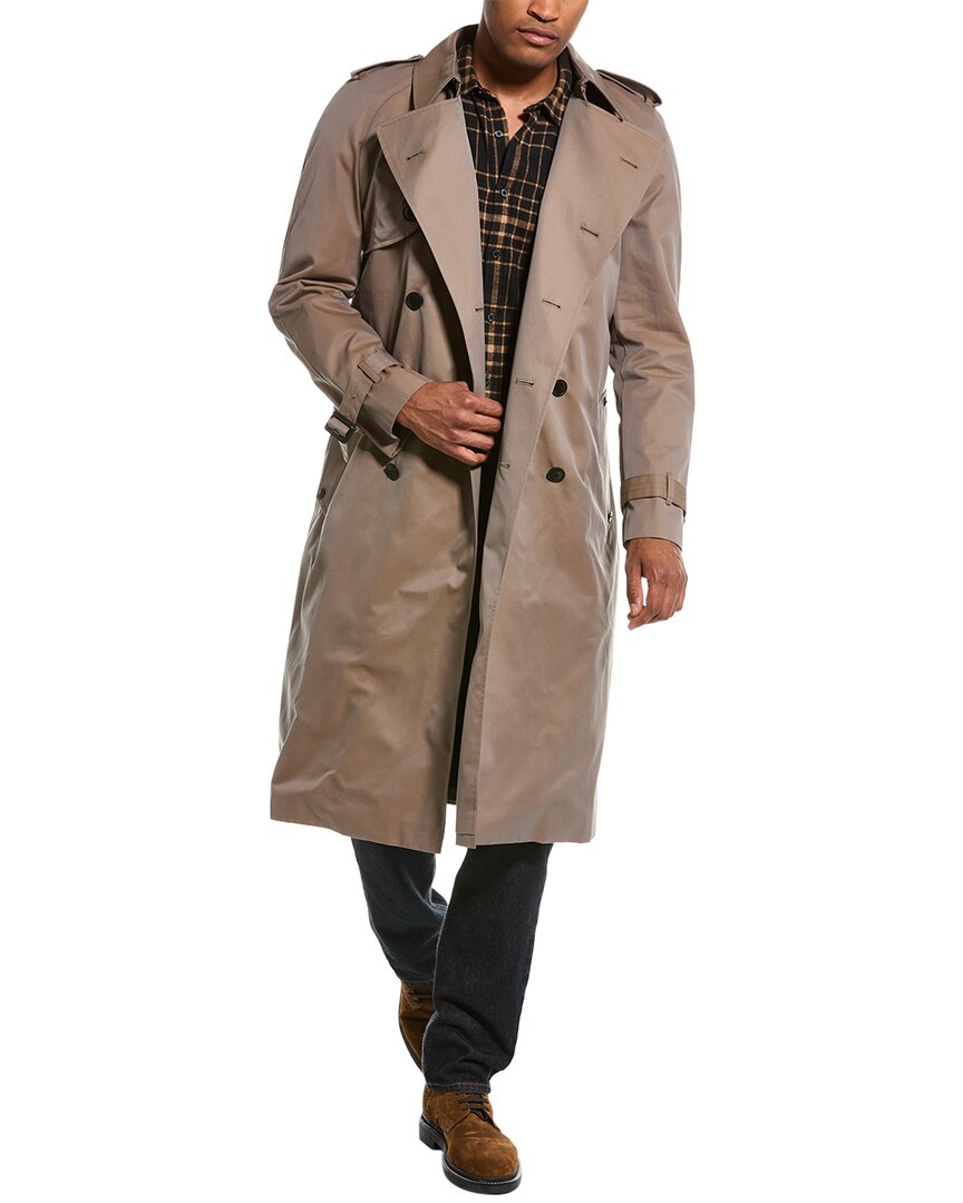 Ted Baker Rothley Classic Trench Coat In Green