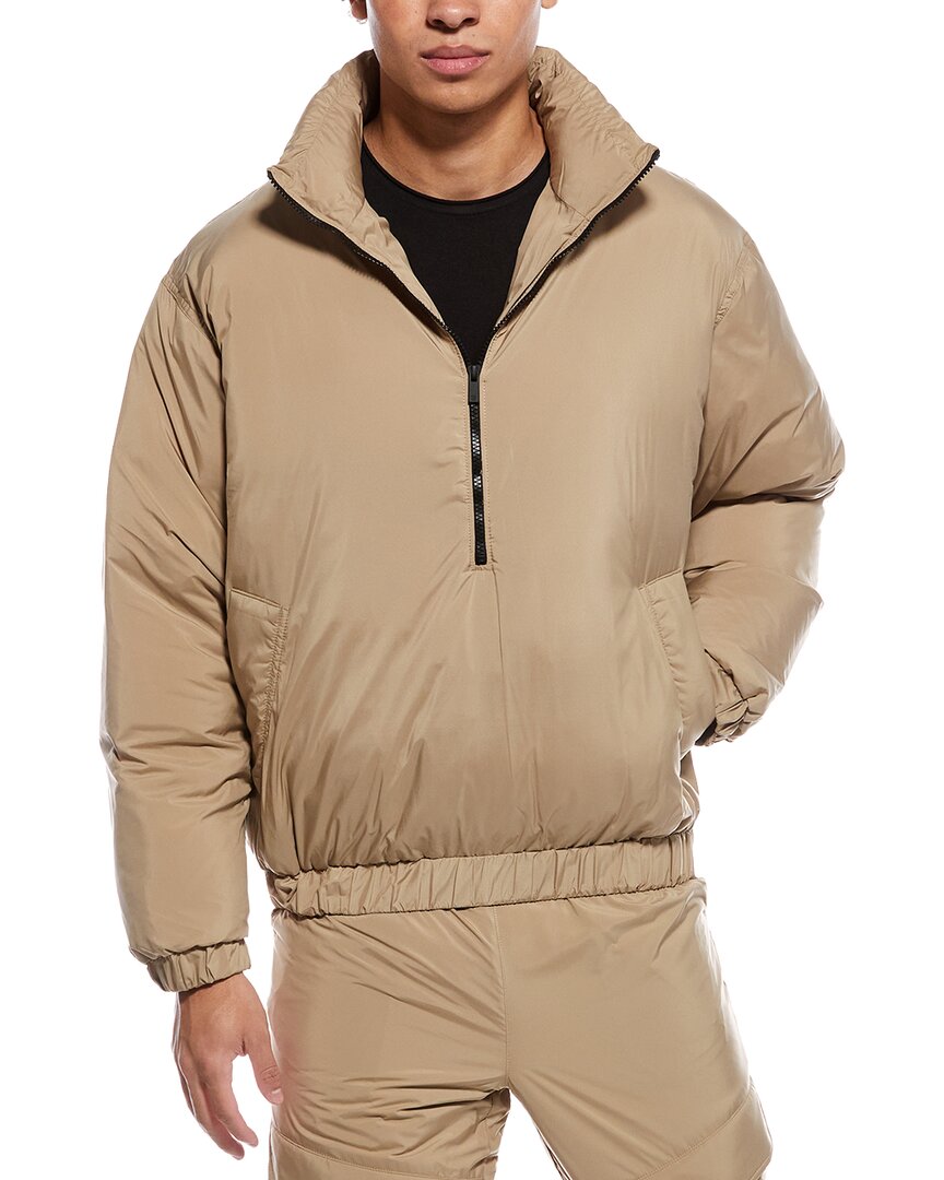 Essentials Fear Of God  Quilted Puffer Jacket In Brown
