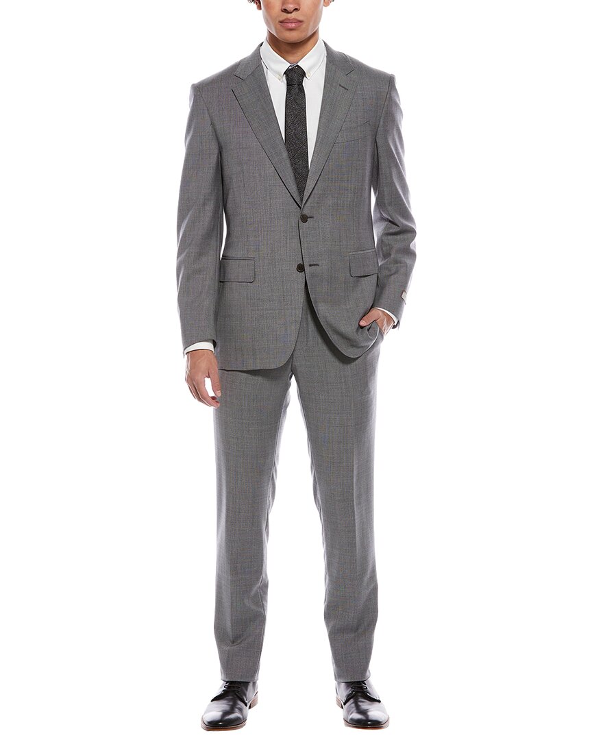 Canali 2pc Wool Suit In Gray