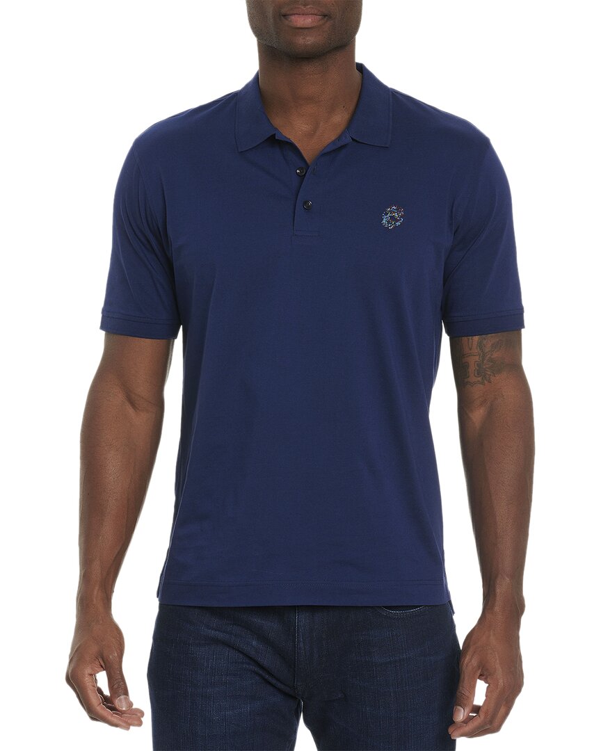 Robert Graham Stone Trail Polo In Blue