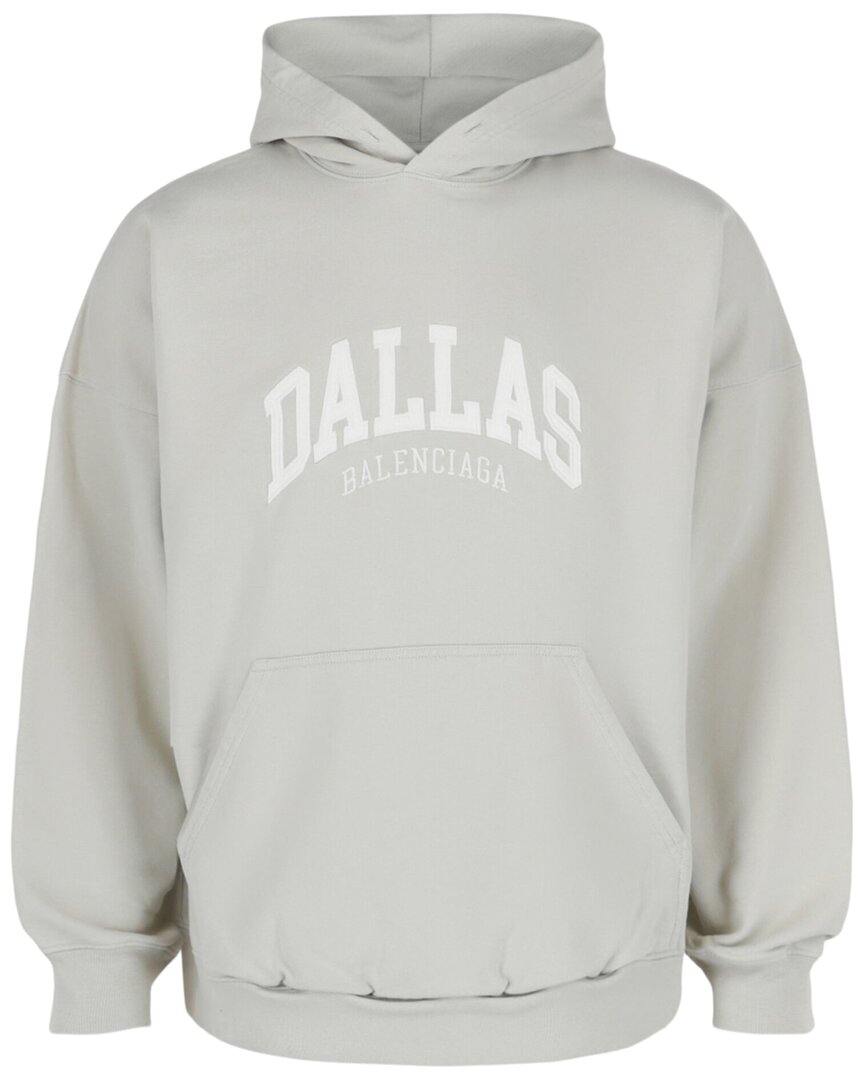 パーカー・フーディ Balenciaga Wide Fit Dallas Hoodie Balenciaga Wide Fit Dallas Hoodie In Gray | ModeSens