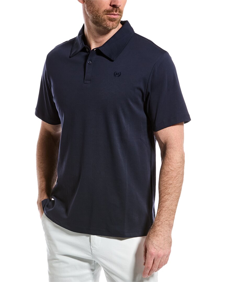 Magaschoni Crested Polo Shirt In Blue