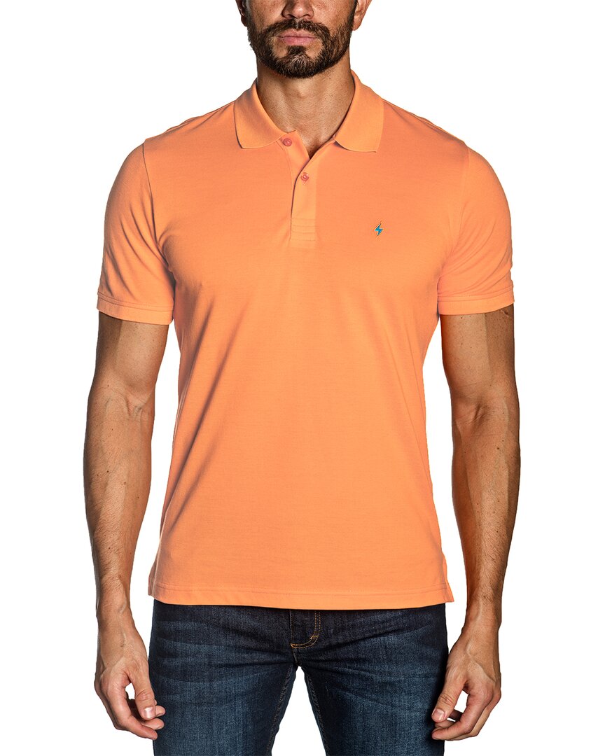 Jared Lang Men's Pima Cotton Knit Polo Shirt In Nocolor