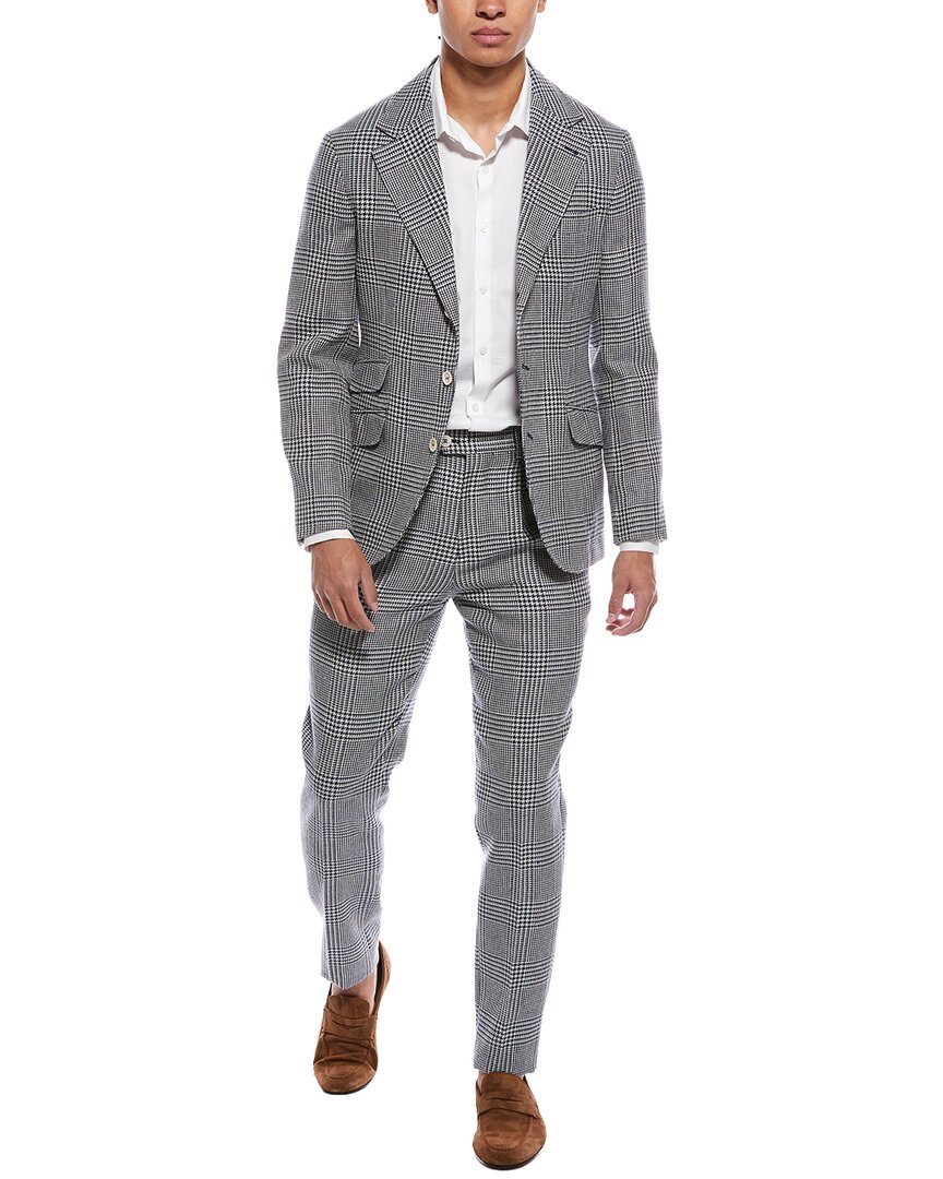 Brunello Cucinelli 2pc Linen, Silk, & Wool-Blend Suit