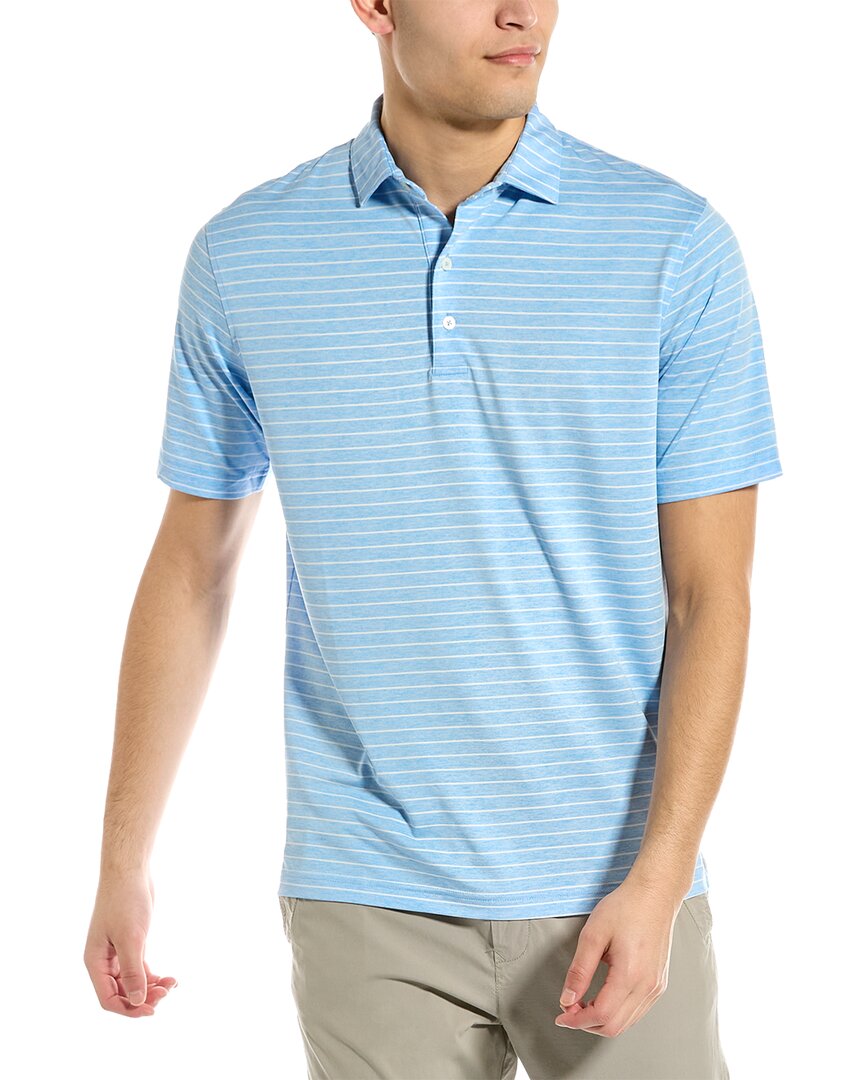 Johnnie-o Newton Polo Shirt In Blue