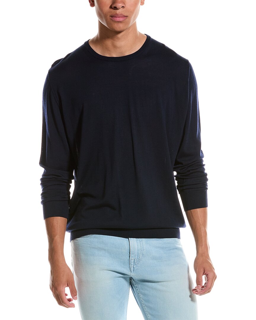Lanvin Wool Crewneck Sweater In Blue