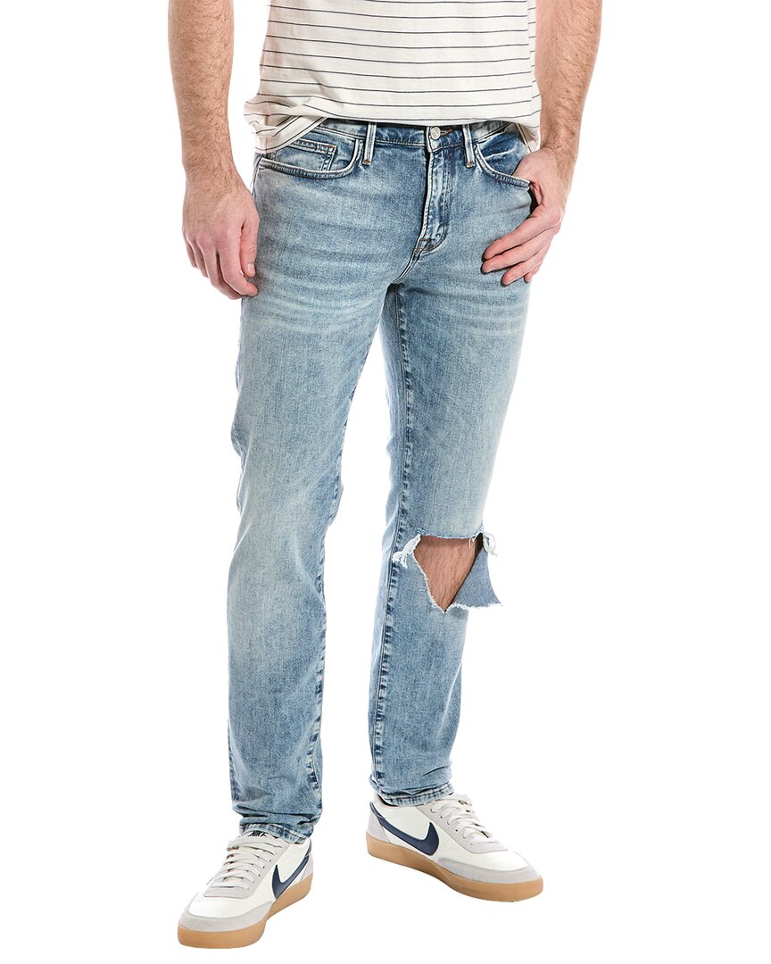 Frame L'homme Skinny-fit Distressed Denim Jeans In Blue