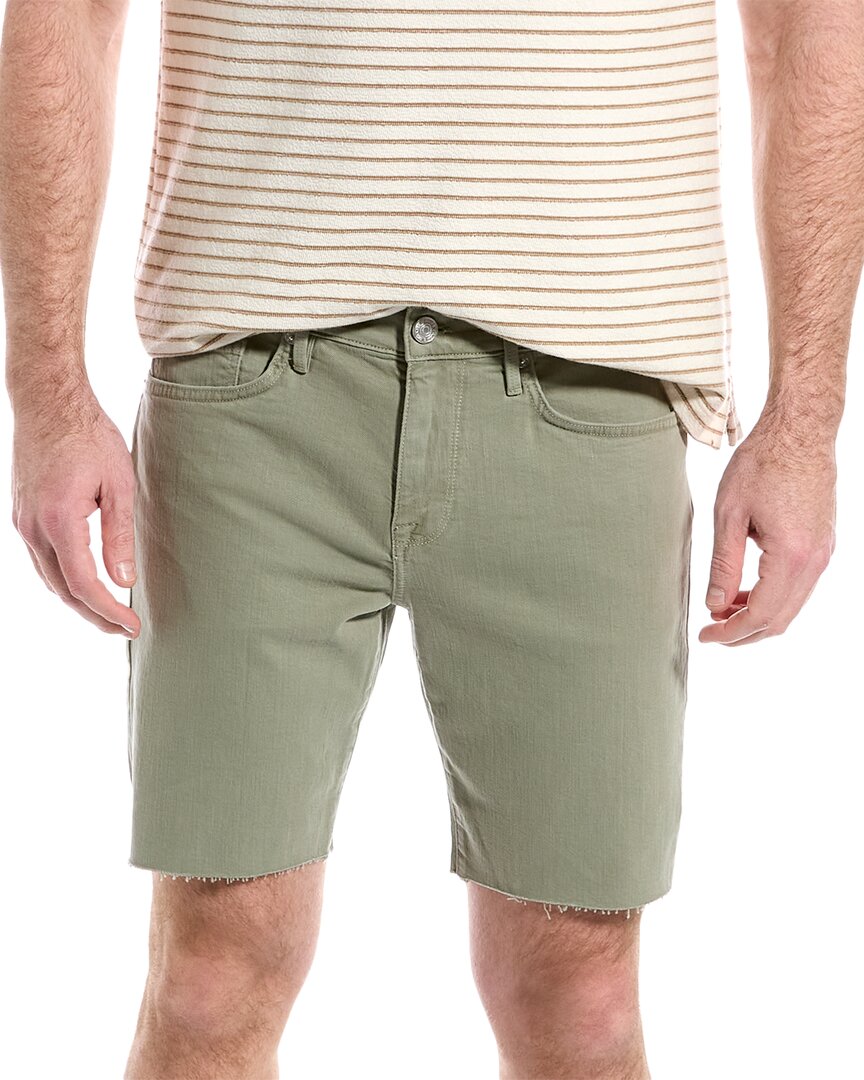 Frame L'homme Stretch Cotton Cutoff Shorts In Green