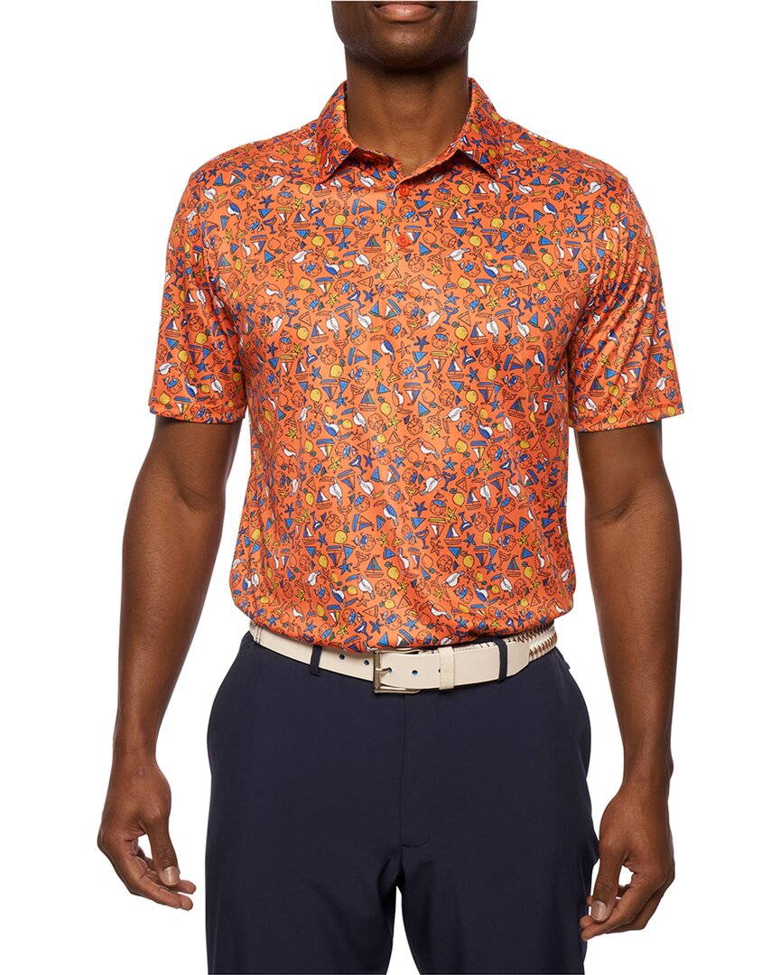 ROBERT GRAHAM TROPICAL DREAM KNIT POLO SHIRT