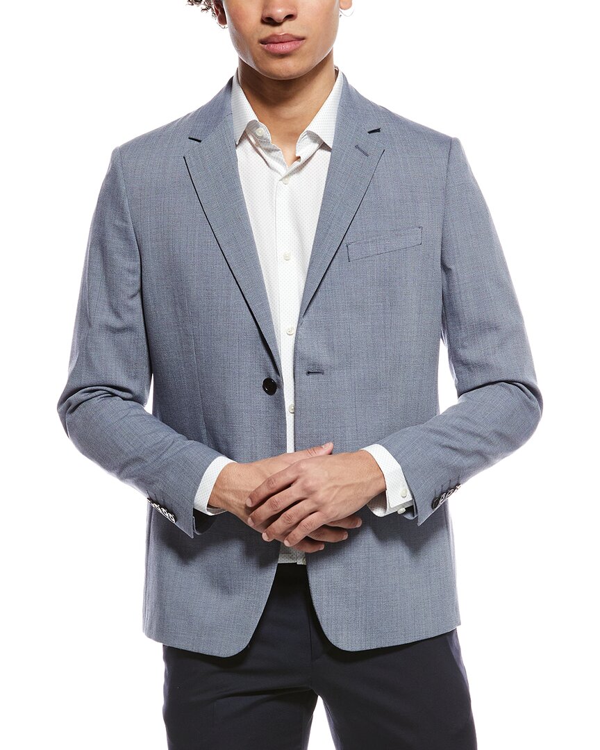 Theory Chambers Soft Tailoring Wool-blend Blazer In Gray