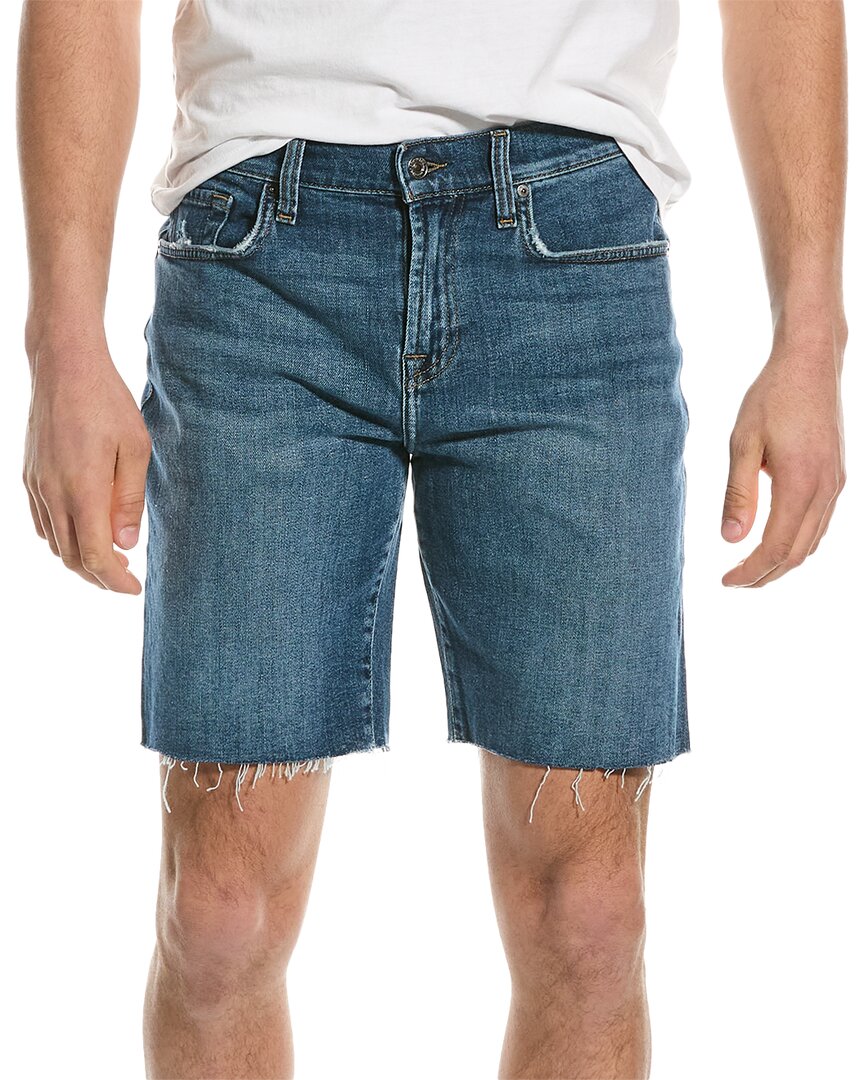 7 For All Mankind Denim Shorts In Blue