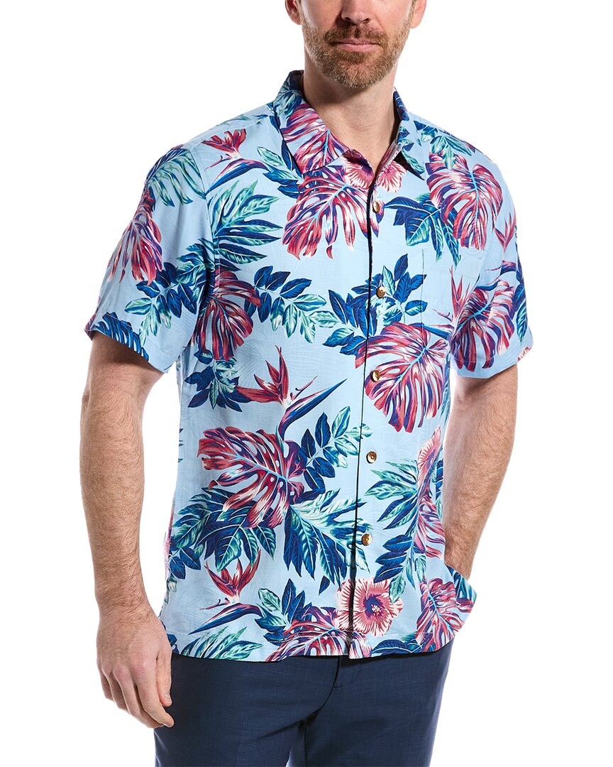 Tommy Bahama Navy Houston Texans Coast Luminescent Fronds Camp Islandzone  Button-up Shirt in Blue for Men