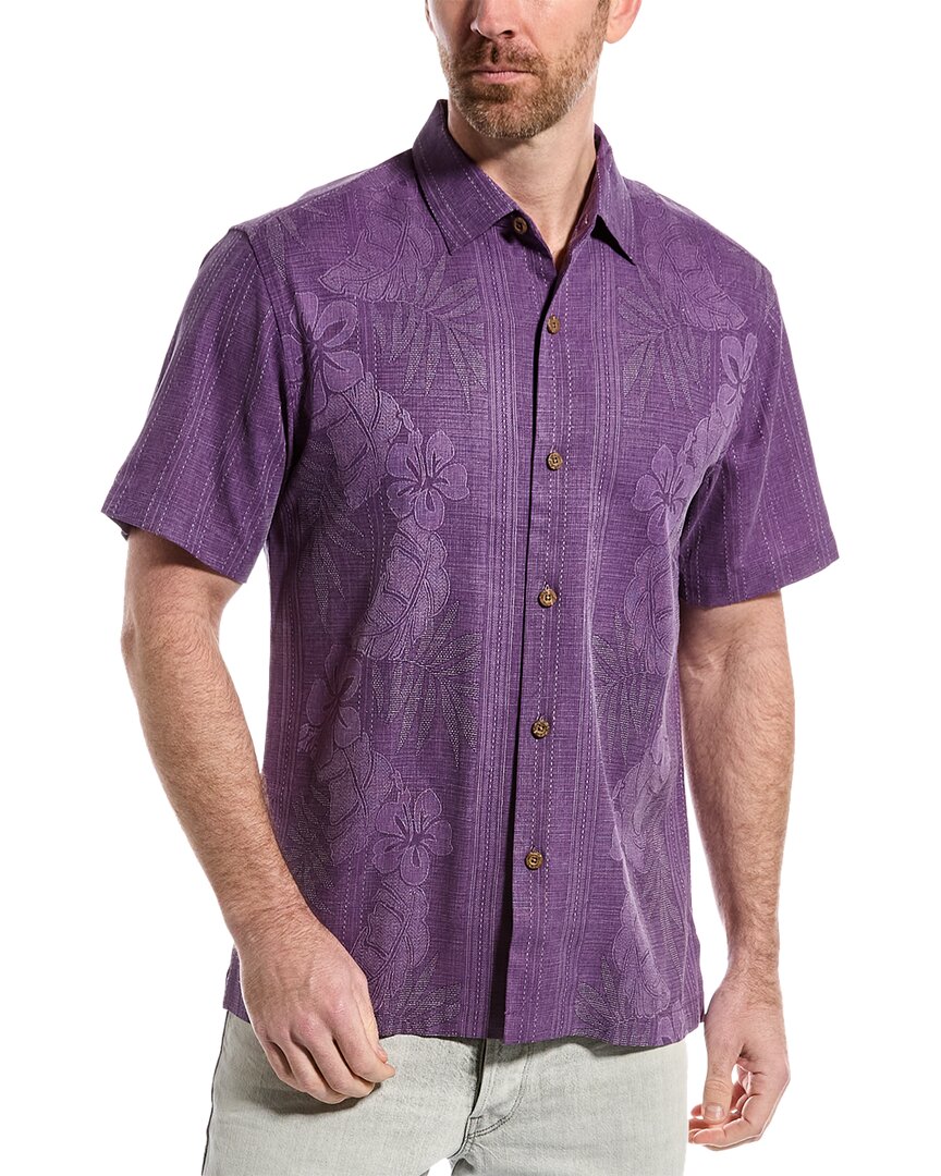 Bali Border Silk Camp Shirt