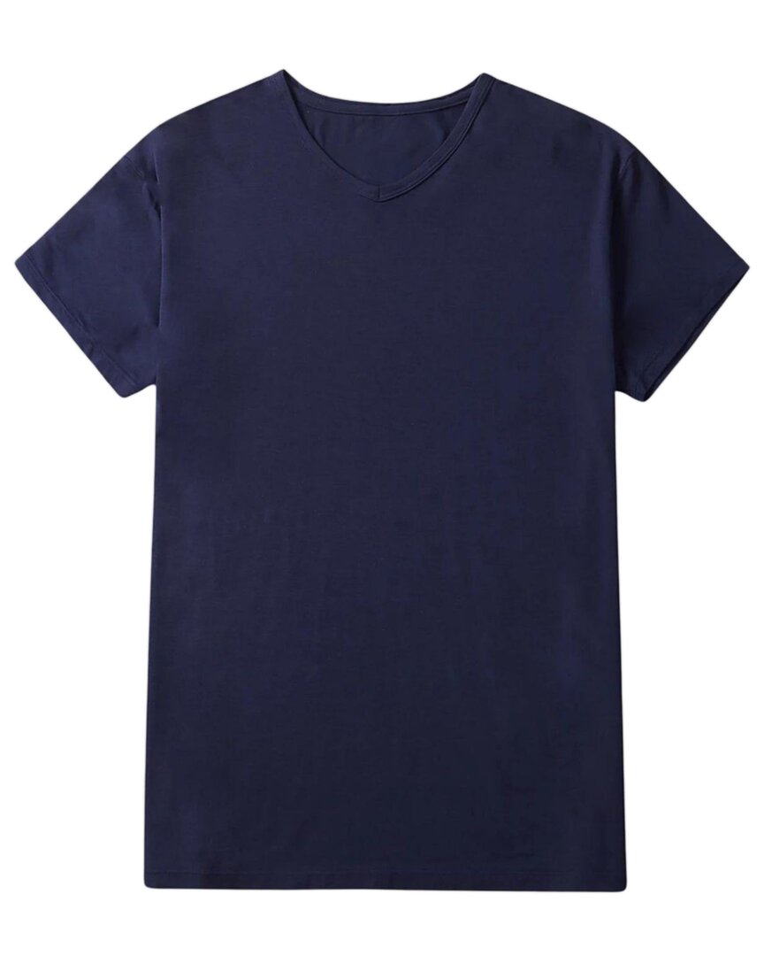 Silkcut V-neck T-shirt In Blue