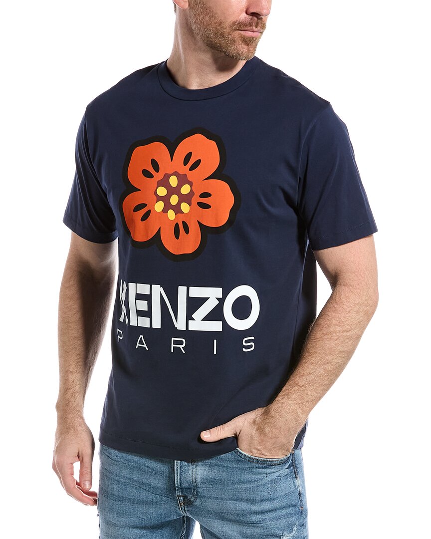 Kenzo Boke Flower T-shirt In Blue