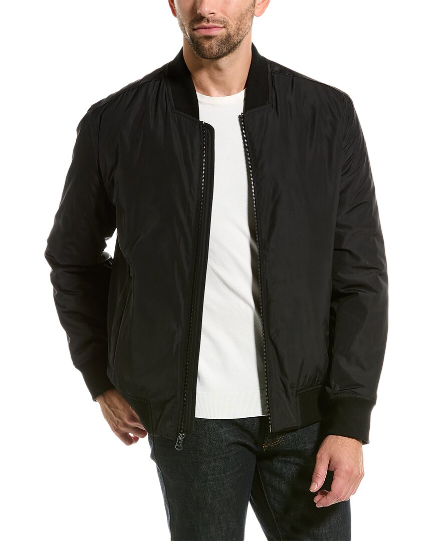 Cole Haan Insulated Bomber Jacket In Black