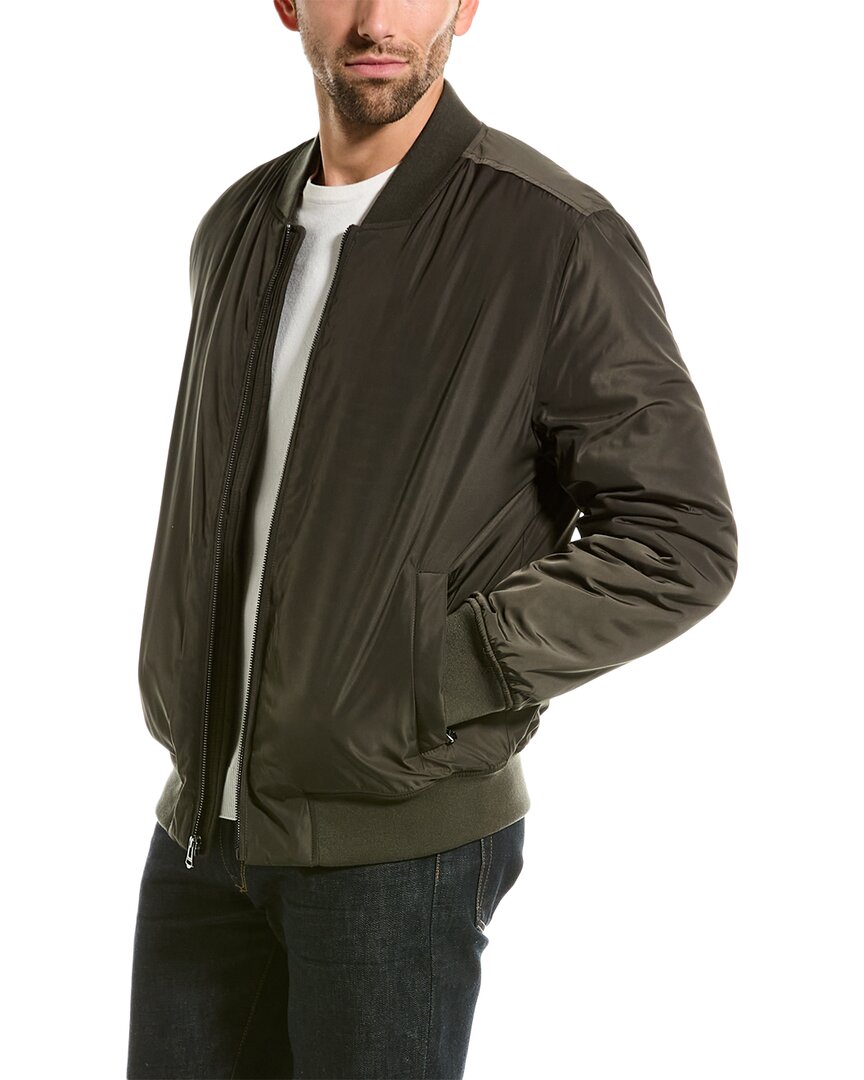 Cole Haan Insulated Bomber Jacket In Green
