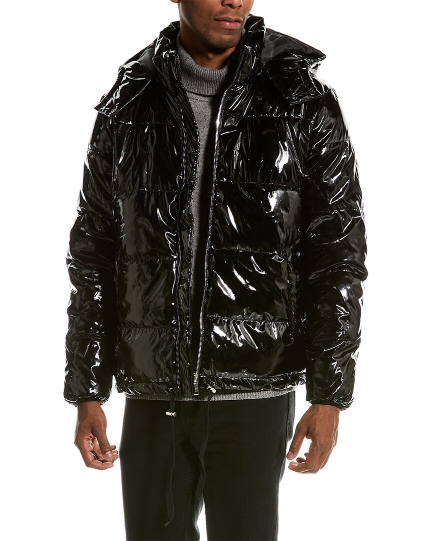 Pegador SOLIN GLOSSY PUFFER JACKET - Winter jacket - dark chrome/metallic  black - Zalando.co.uk