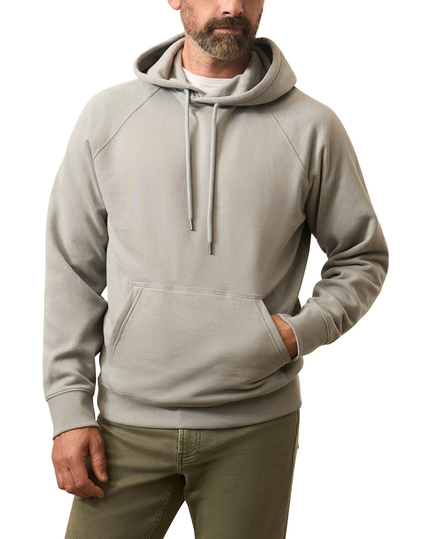 Faherty High Standard Fleece Hoodie In Gray