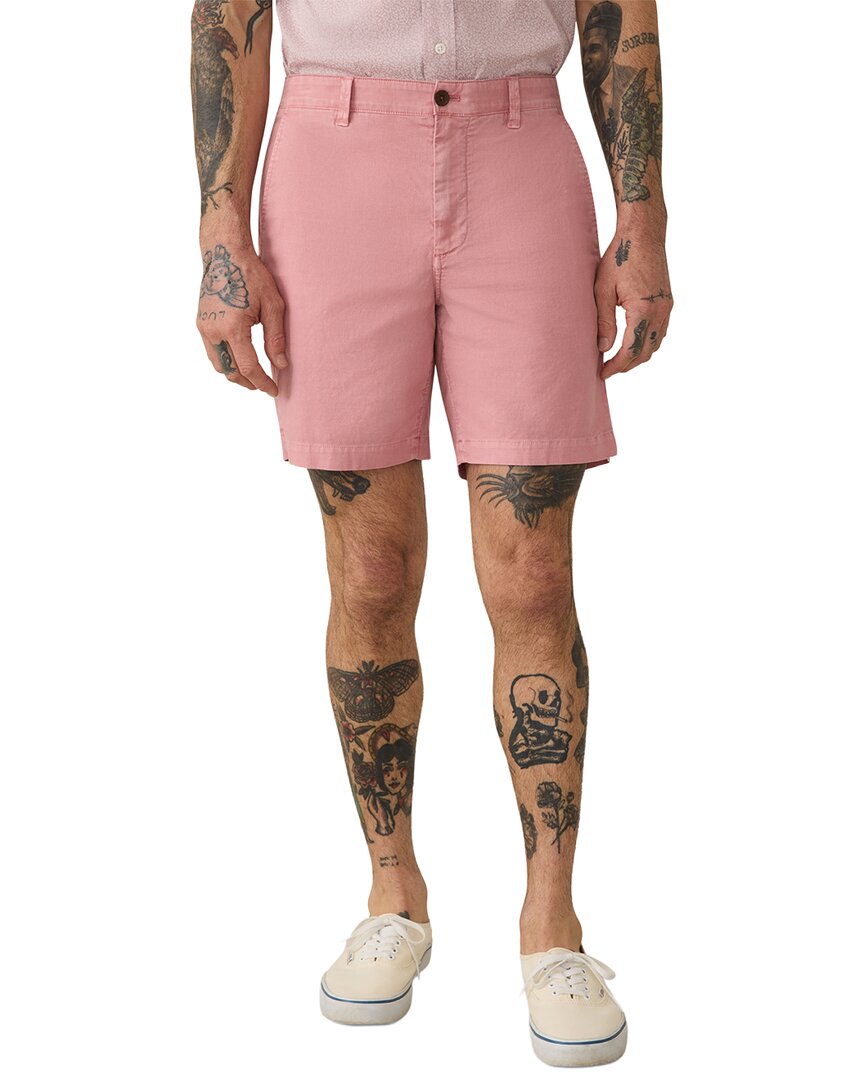 Faherty Essential Chino Short In Pink