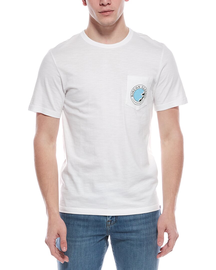 Faherty Sunwashed Pocket T-shirt In White