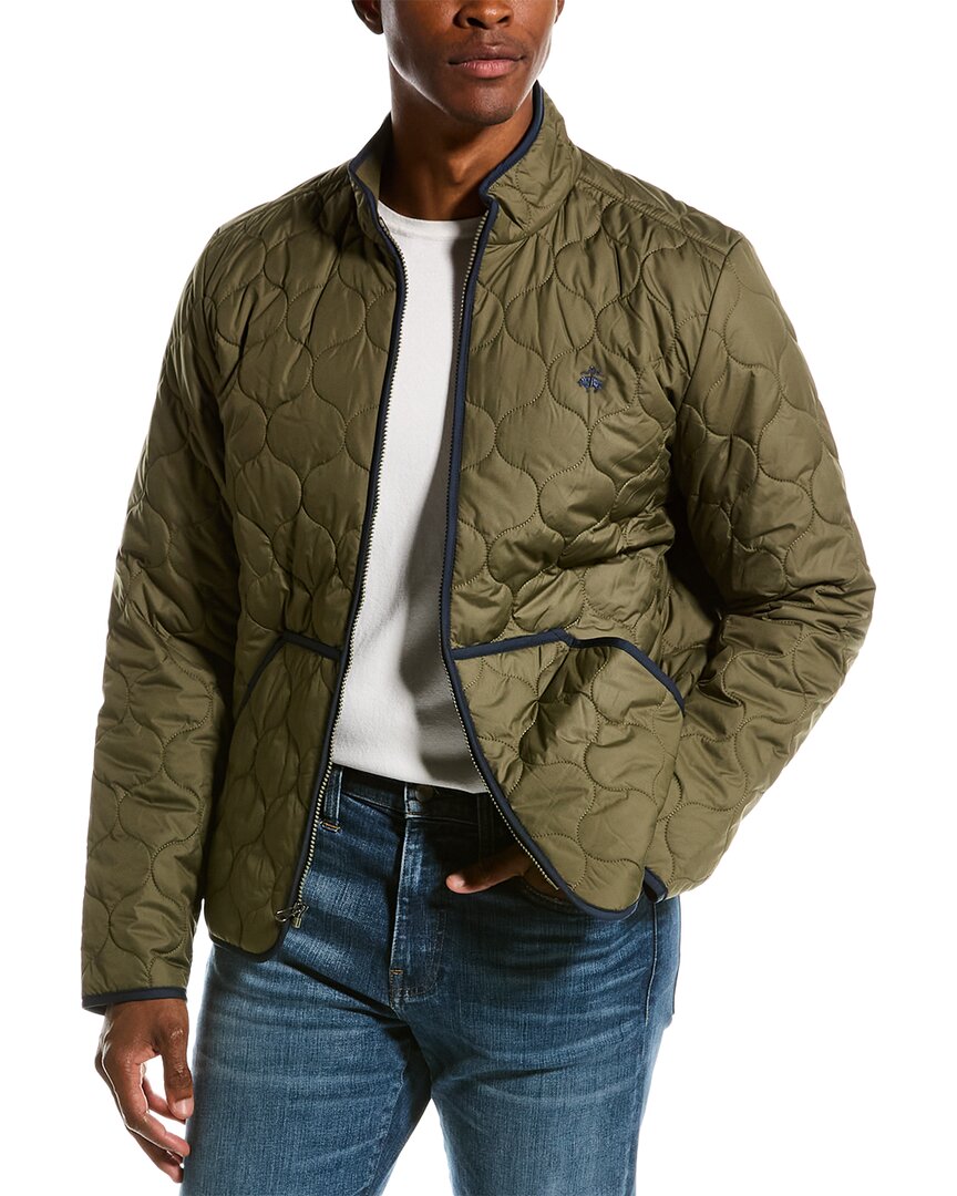 BROOKS BROTHERS BROOKS BROTHERS QUILTED LINEAR JACKET