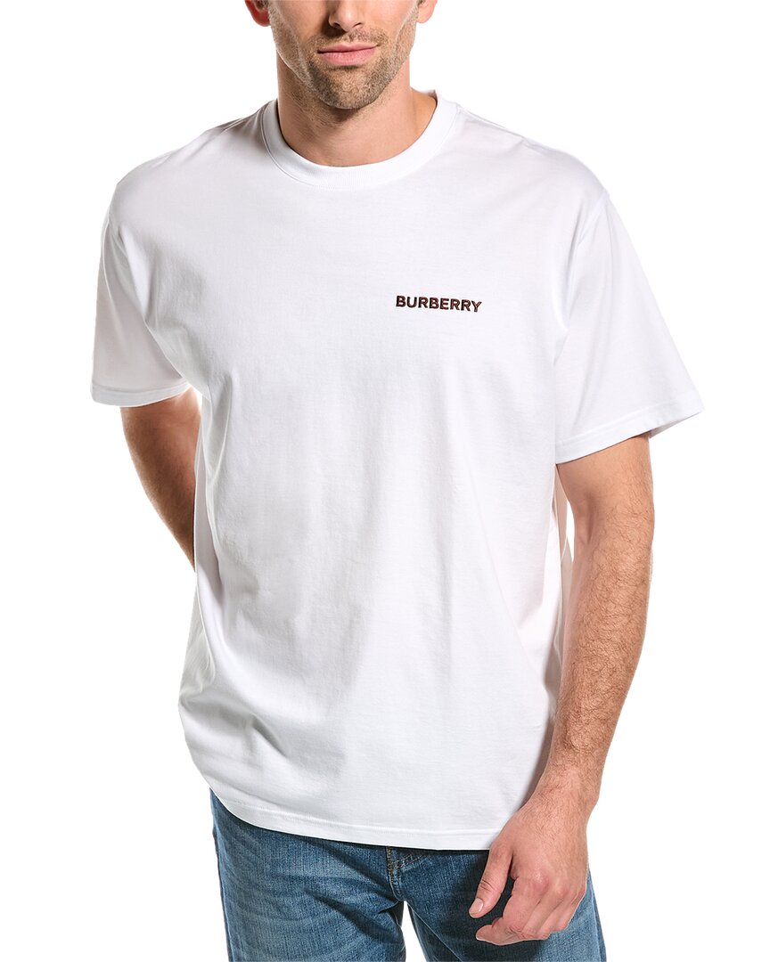 Pre-owned Burberry T-shirt Men's In White