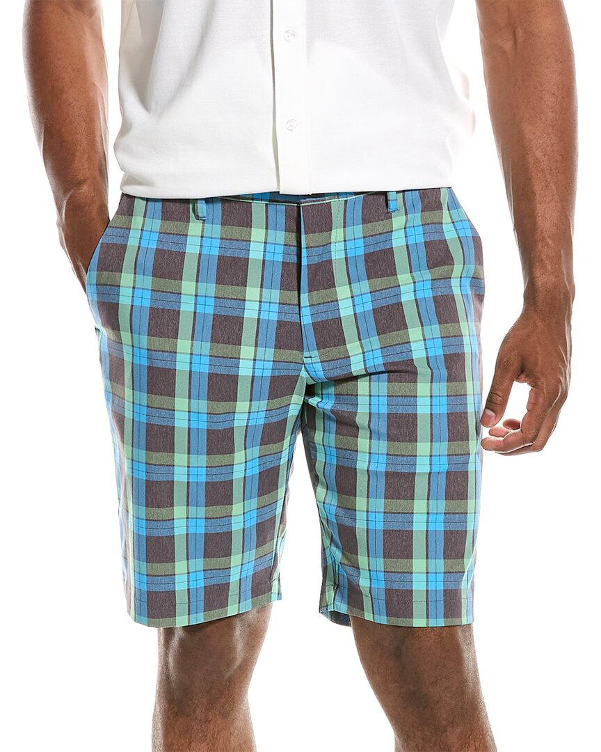 Shop Tommy Bahama Camberia Driver Plaid Short In Grey
