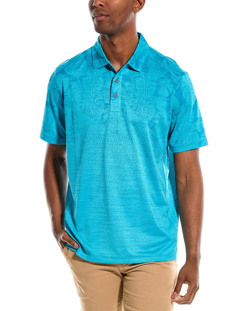 Tommy Bahama Palm Coast Tropic Fade Polo In Blue