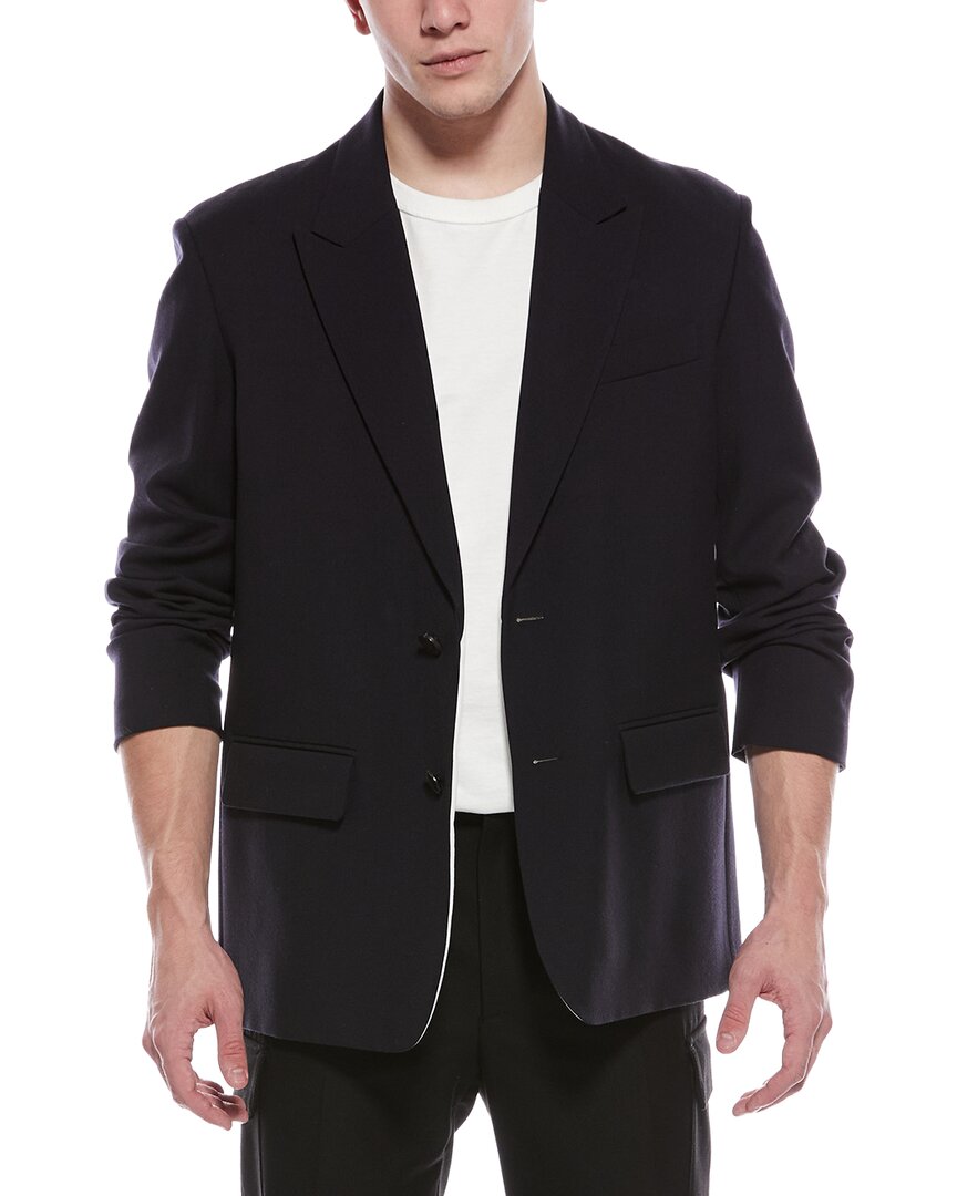 Valentino Wool Blazer In Black