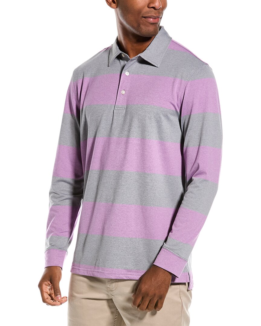 Men's Vineyard Vines Purple Minnesota Vikings Destin Stripe Sankaty Polo