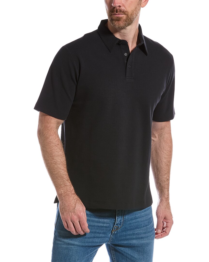 Shop Theory Ryder Polo Shirt In Black
