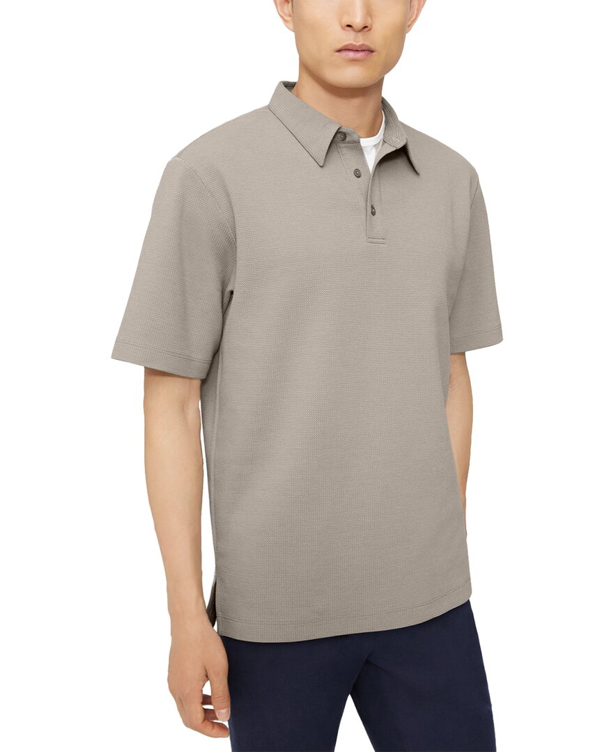 Theory Ryder Polo Shirt In Grey