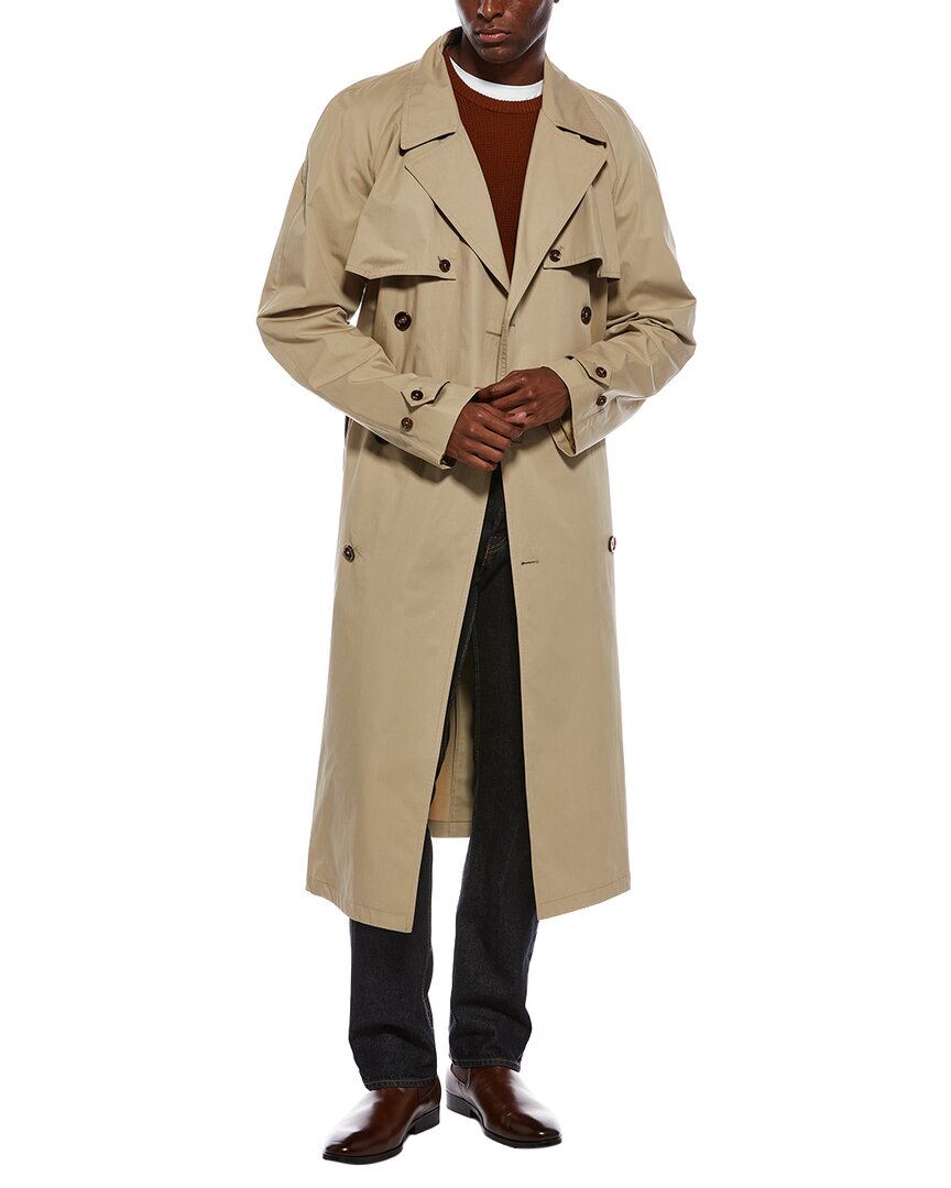 Dolce & Gabbana Full Trench Coat In Beige