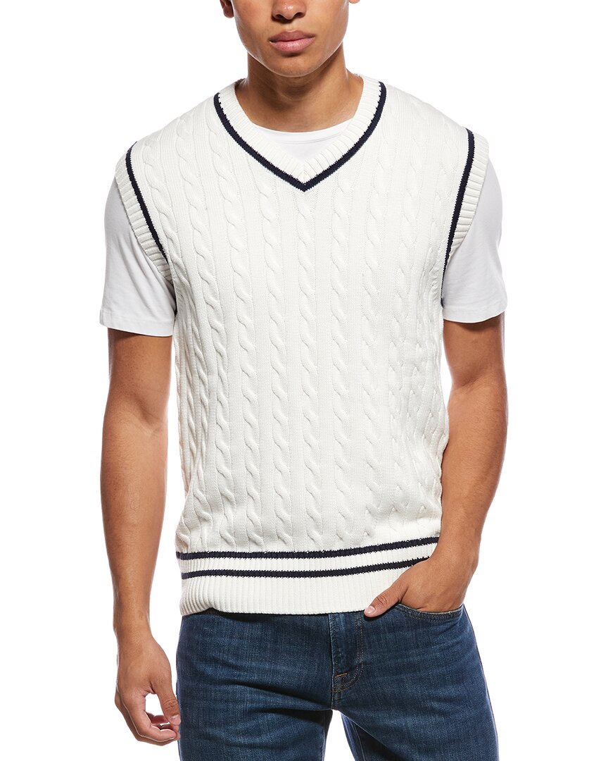 Rowing Blazers Cricket Vest In White