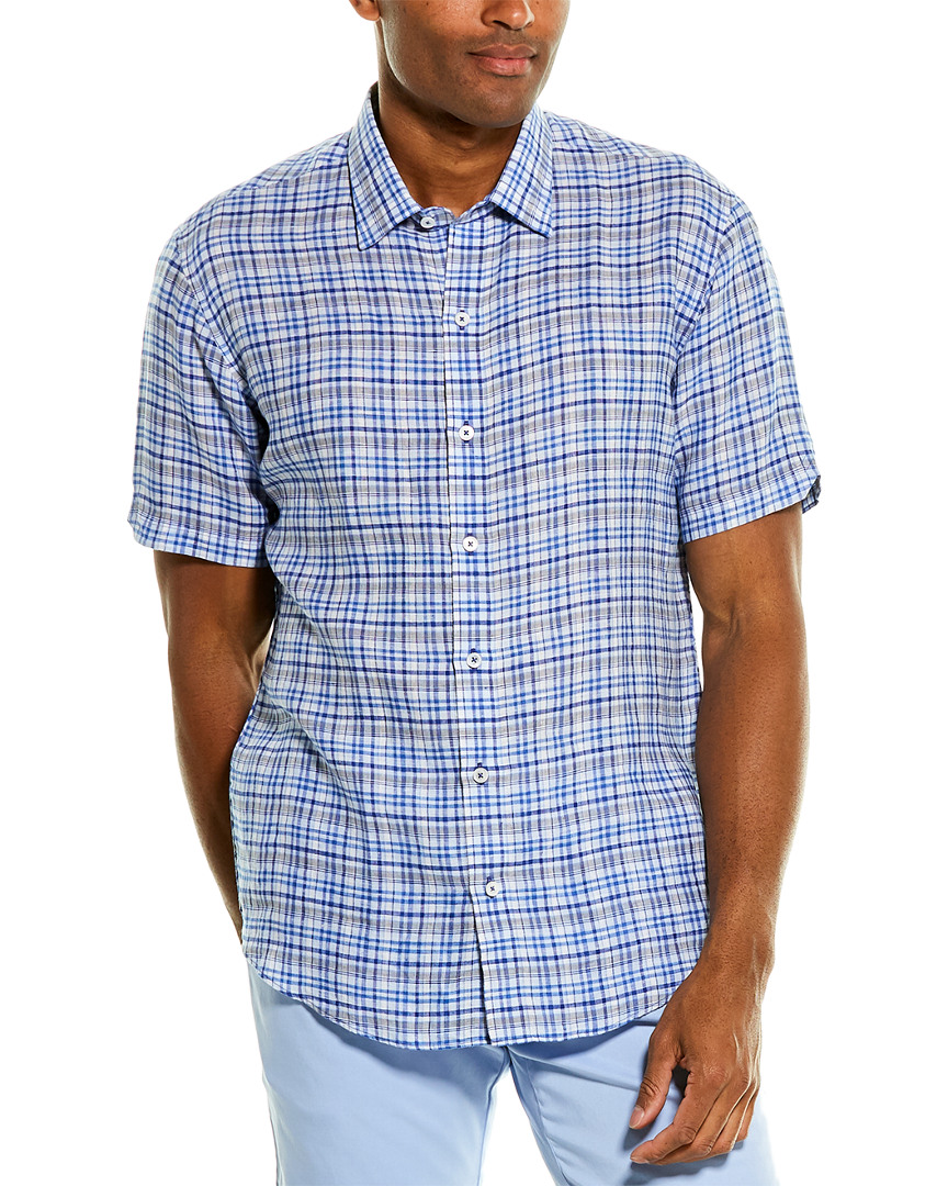 Image of ZACHARY PRELL Bean Linen Woven Shirt