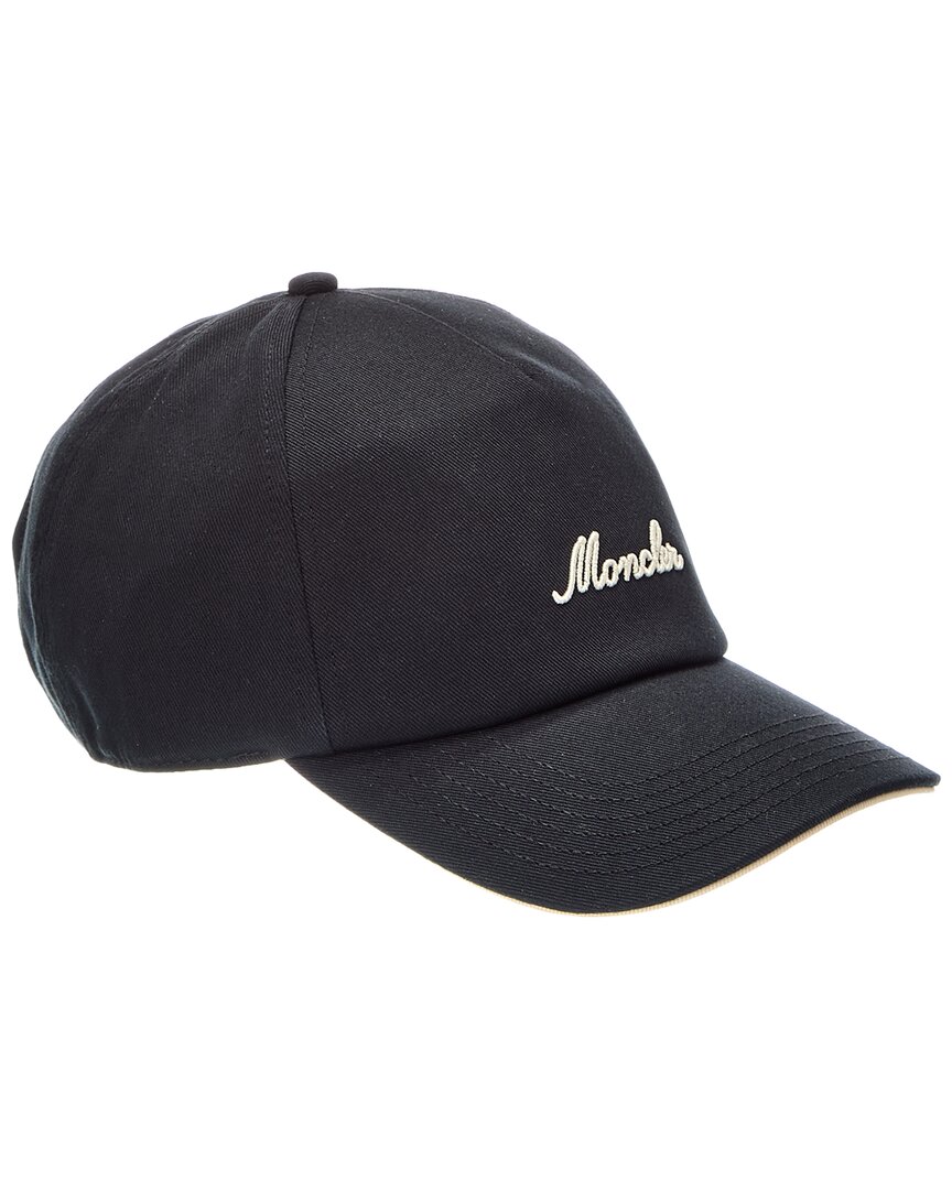 Moncler Casual Cap Curved Brim Eyelet Vents In Blue