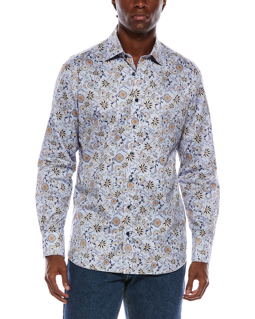 Eterna Twill Shirt In Blue