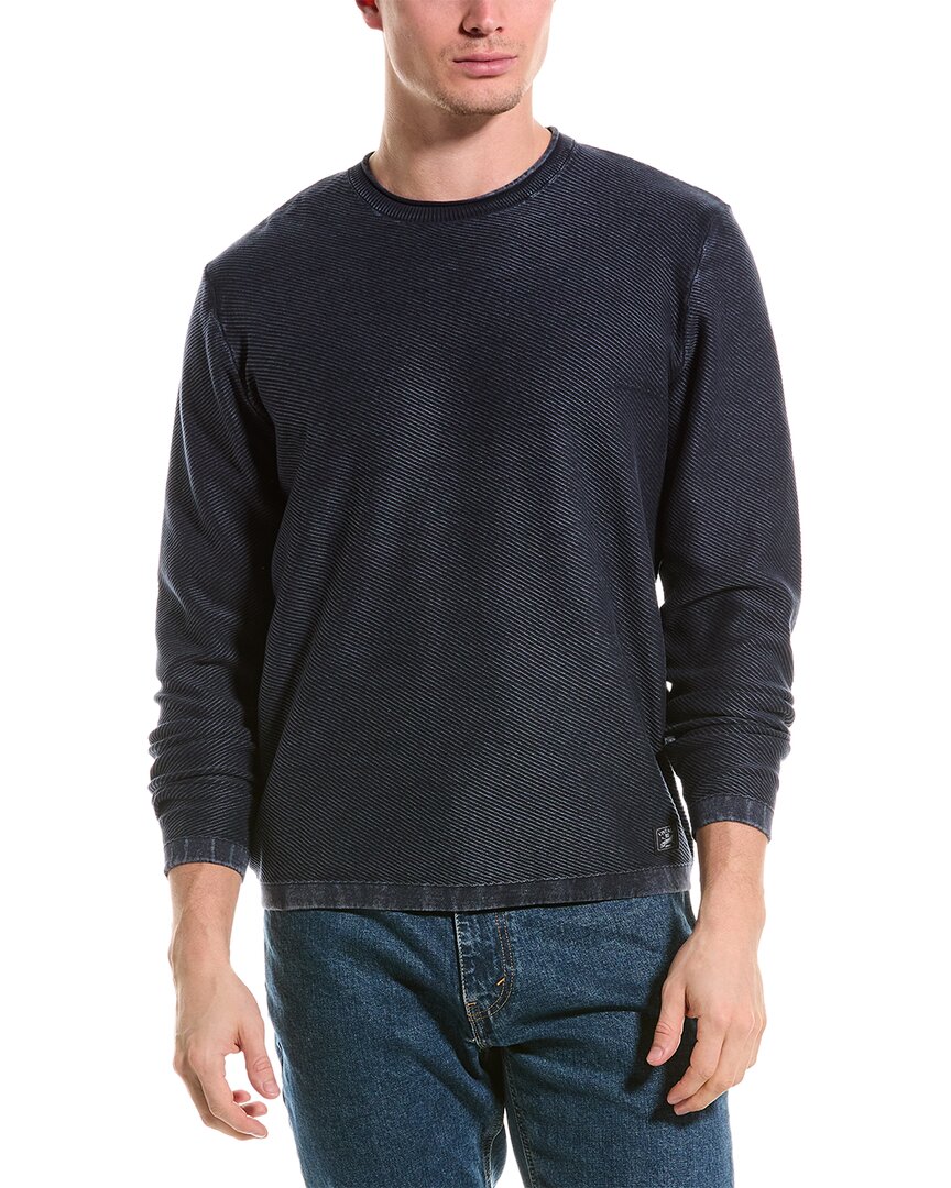 Shop Weatherproof Vintage Crewneck Twill Sweater In Blue