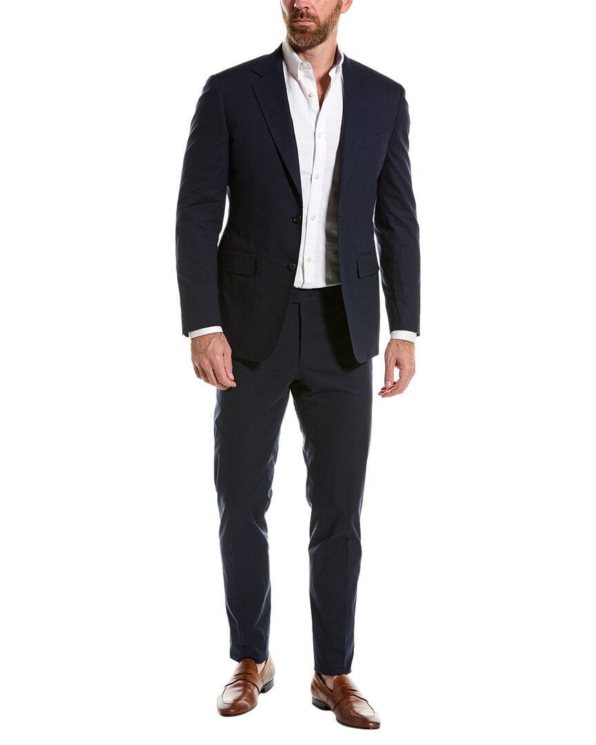 Shop Canali 2pc Suit In Blue