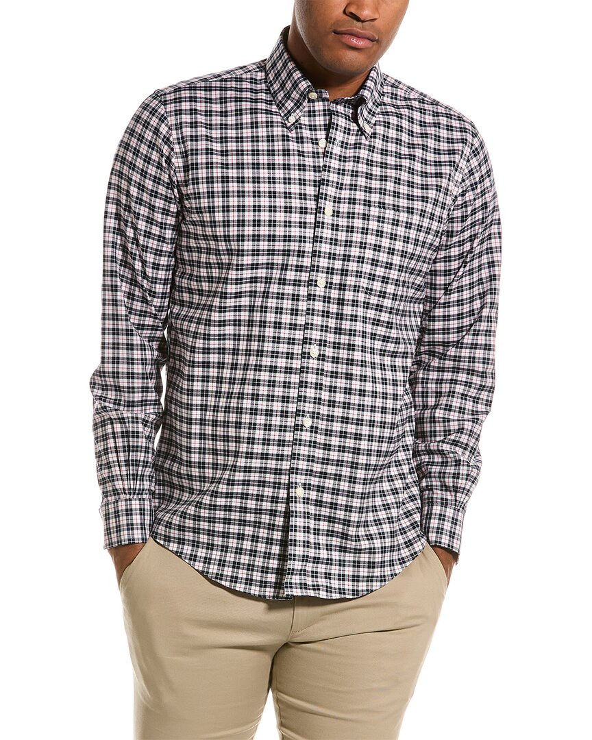 Shop Brooks Brothers Twill Regent Fit Woven Shirt In Blue