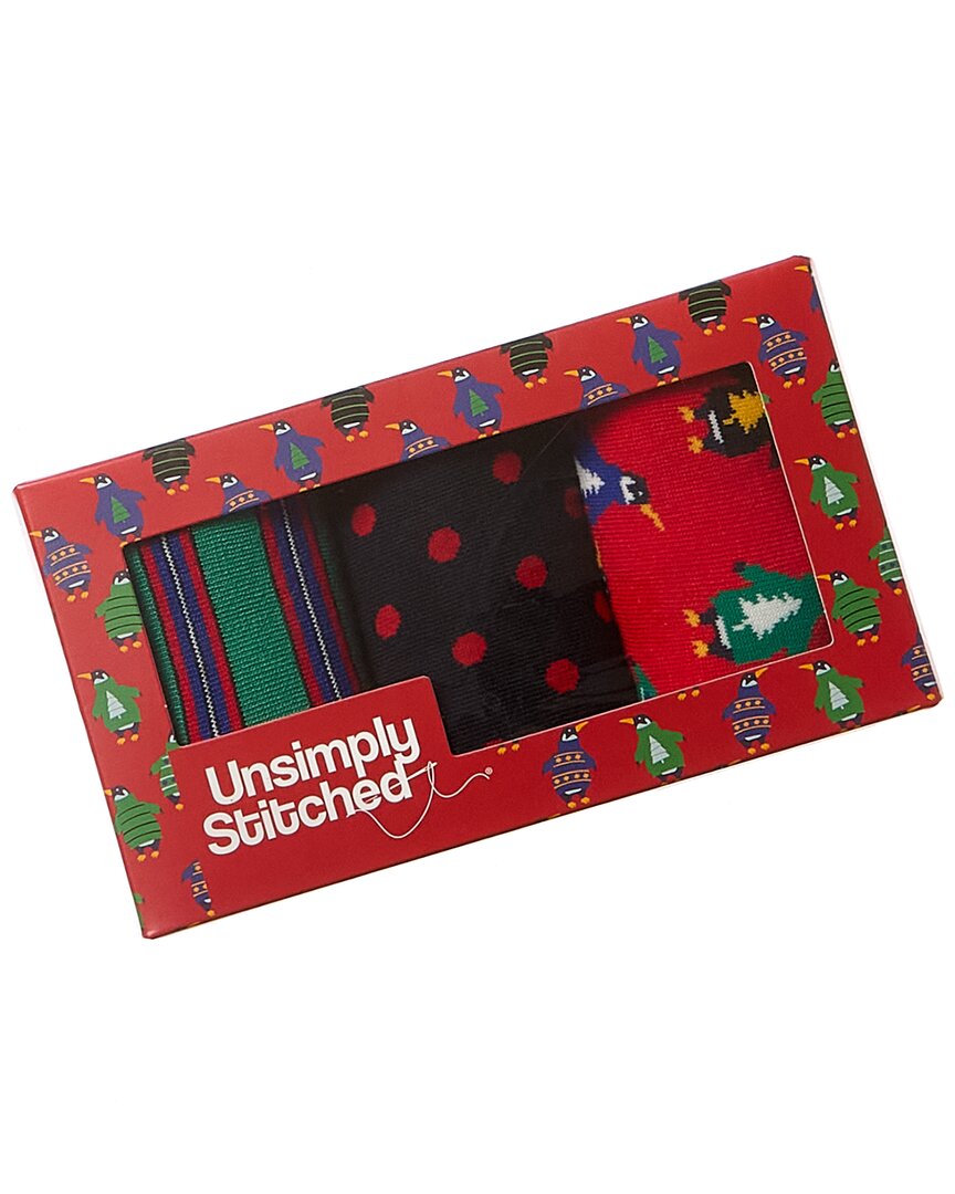 UNSIMPLY STITCHED UNSIMPLY STITCHED 3PK SOCKS GIFT BOX
